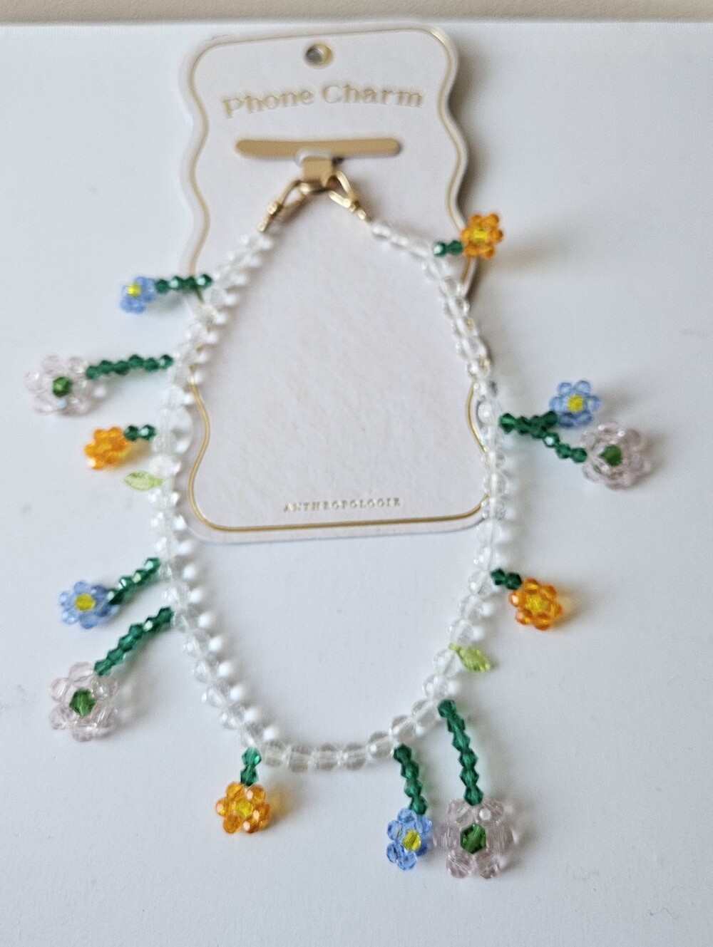 Anthropologie Daisy Beaded Phone Chain - Picture 7 of 9